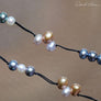 Freshwater Pearl 'Tin Cup' Necklace with a Sterling Silver Lock - OutOfAsia